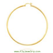 14K Yellow Gold 2x57mm Classic Hoops