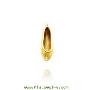 14K Yellow Gold 3D Ballet Slipper Charm