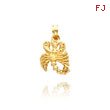 14K Yellow Gold 3D Scorpio Zodiac Pendant