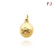 14K Yellow Gold 3D Soccer Ball Charm