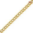 14K Yellow Gold 4.5mm Fancy Curb Link Bracelet