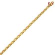 14K Yellow Gold 4.5mm Fancy Link Bracelet