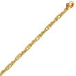 14K Yellow Gold 4.75mm Polished Fancy Link Bracelet