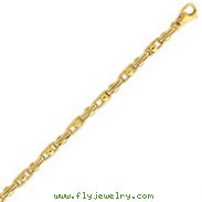 14K Yellow Gold 4.75mm Polished Fancy Link Bracelet