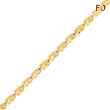 14K Yellow Gold 4mm Marquise Bracelet