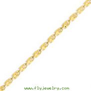 14K Yellow Gold 4mm Marquise Bracelet
