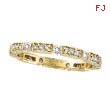 14K Yellow Gold .50ct Diamond Eternity Stack Band