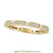 14K Yellow Gold .50ct Diamond Eternity Stack Band