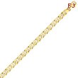 14K Yellow Gold 6.25mm Polished Fancy Anchor Link Bracelet