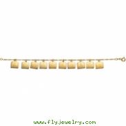 14K Yellow Gold 7 Inch Ten Commandments Braclet