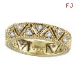 14K Yellow Gold .75ct Diamond Prong Setting Eternity Ring Band Eternity