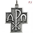 14K Yellow Gold Alpha Omega Cross