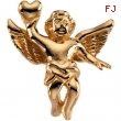 14K Yellow Gold Angel Lapel Pin