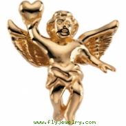 14K Yellow Gold Angel Lapel Pin