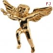 14K Yellow Gold Angel Lapel Pin