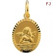 14K Yellow Gold Angel Pendant