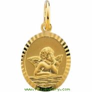 14K Yellow Gold Angel Pendant