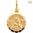 14K Yellow Gold Angel Pendant