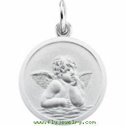 14K Yellow Gold Angel Pendant