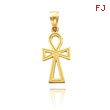 14K Yellow Gold Ankh Cross Charm