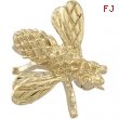 14K Yellow Gold Bee Brooch