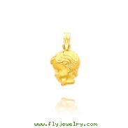 14K Yellow Gold Boy Charm