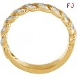 14K Yellow Gold Bridal Anniversary Band