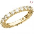 14K Yellow Gold Bridal Eternity Band