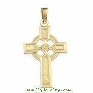 14K Yellow Gold Celtic Cross Pendant