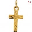 14K Yellow Gold Childs Cross Pendant