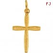 14K Yellow Gold Childs Cross Pendant