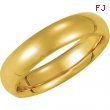 14K Yellow Gold Comfort Fit Band