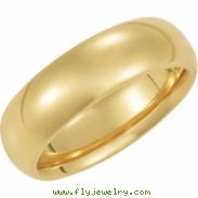 14K Yellow Gold Comfort Fit Band