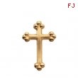 14K Yellow Gold Cross Lapel Pin