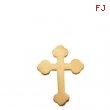 14K Yellow Gold Cross Lapel Pin