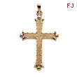 14K Yellow Gold Cross Pendant