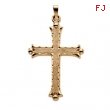 14K Yellow Gold Cross Pendant