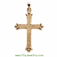 14K Yellow Gold Cross Pendant