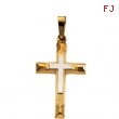 14K Yellow Gold Cross Pendant