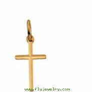 14K Yellow Gold Cross Pendant