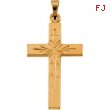 14K Yellow Gold Cross Pendant