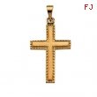 14K Yellow Gold Cross Pendant