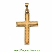 14K Yellow Gold Cross Pendant