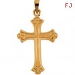 14K Yellow Gold Cross Pendant