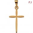 14K Yellow Gold Cross Pendant