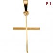 14K Yellow Gold Cross Pendant