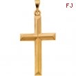 14K Yellow Gold Cross Pendant