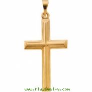 14K Yellow Gold Cross Pendant