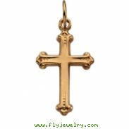 14K Yellow Gold Cross Pendant