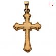 14K Yellow Gold Cross Pendant